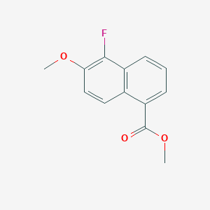 molecular formula C13H11FO3 B12944926 Methyl 5-fluoro-6-methoxy-1-naphthoate 