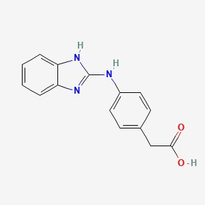 {4-[(1H-Benzimidazol-2-yl)amino]phenyl}acetic acid