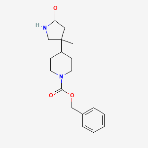 Benzyl 4-(3-methyl-5-oxopyrrolidin-3-yl)piperidine-1-carboxylate