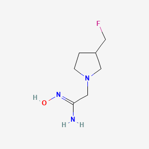 2-(3-(Fluoromethyl)pyrrolidin-1-yl)-N-hydroxyacetimidamide