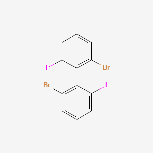 molecular formula C12H6Br2I2 B12944970 2,2'-Dibromo-6,6'-diiodo-1,1'-biphenyl 