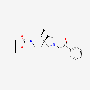 tert-Butyl (5R,6S)-6-methyl-2-(2-oxo-2-phenylethyl)-2,8-diazaspiro[4.5]decane-8-carboxylate