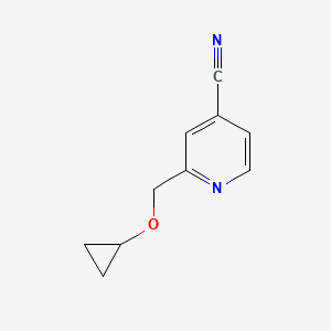 2-(Cyclopropoxymethyl)isonicotinonitrile