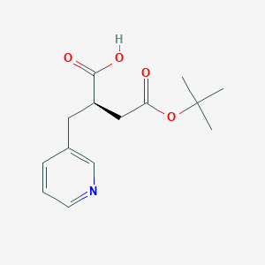 molecular formula C14H19NO4 B12945013 (R)-4-(tert-Butoxy)-4-oxo-2-(pyridin-3-ylmethyl)butanoic acid 