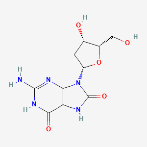 2-Amino-9-((2S,4S,5S)-4-hydroxy-5-(hydroxymethyl)tetrahydrofuran-2-yl)-3H-purine-6,8(7H,9H)-dione