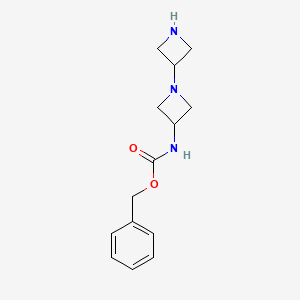 molecular formula C14H19N3O2 B12945047 Benzyl [1,3'-biazetidin]-3-ylcarbamate 