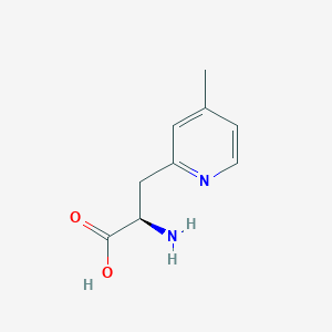 molecular formula C9H12N2O2 B12945052 (R)-2-Amino-3-(4-methylpyridin-2-yl)propanoic acid 