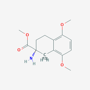 methyl (2R)-2-amino-5,8-dimethoxy-3,4-dihydro-1H-naphthalene-2-carboxylate