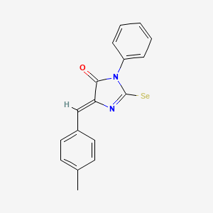 molecular formula C17H13N2OSe B12945057 5-(4-Methylbenzylidene)-3-phenyl-2-selenoxoimidazolidin-4-one 