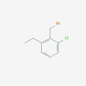 molecular formula C9H10BrCl B12945065 2-(Bromomethyl)-1-chloro-3-ethylbenzene 