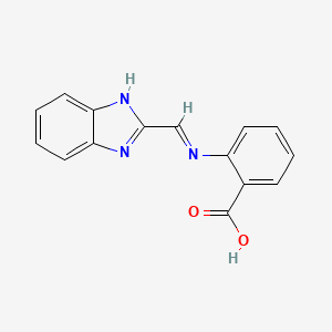 2-{[(2H-Benzimidazol-2-ylidene)methyl]amino}benzoic acid