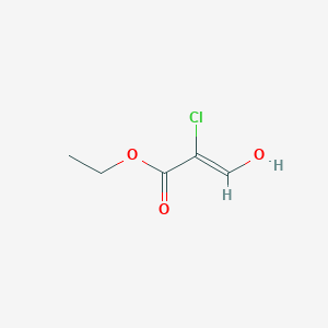 molecular formula C5H7ClO3 B12945096 Ethyl 2-chloro-3-hydroxyacrylate 