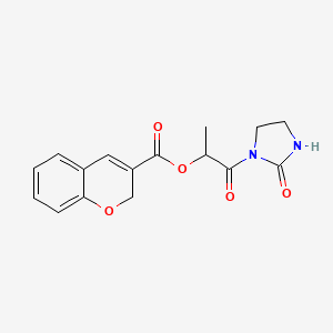 1-Oxo-1-(2-oxoimidazolidin-1-yl)propan-2-yl 2H-chromene-3-carboxylate