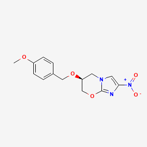 (S)-6-(4-Methoxy-benzyloxy)-2-nitro-6,7-dihydro-5H-imidazo(2,1-b)(1,3)oxazine