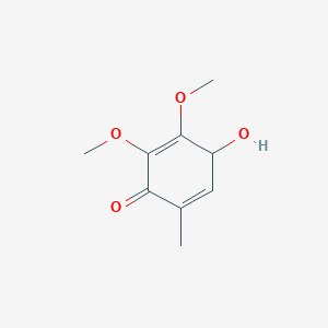 molecular formula C9H12O4 B12945147 4-Hydroxy-2,3-dimethoxy-6-methylcyclohexa-2,5-dien-1-one 