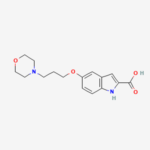 5-(3-morpholinopropoxy)-1H-indole-2-carboxylic acid