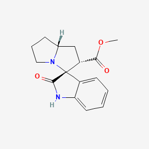 molecular formula C16H18N2O3 B12945191 rel-Methyl (2'S,3R,7a'R)-2-oxo-1',2',5',6',7',7a'-hexahydrospiro[indoline-3,3'-pyrrolizine]-2'-carboxylate 