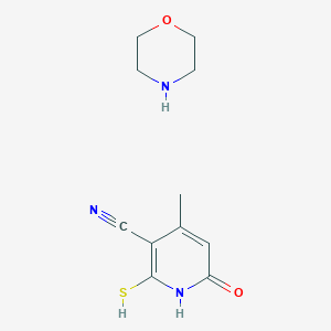 4-Methyl-6-oxo-2-sulfanyl-1,6-dihydropyridine-3-carbonitrile; morpholine