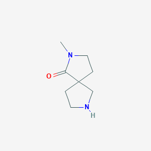 molecular formula C8H14N2O B12945267 2-Methyl-2,7-diazaspiro[4.4]nonan-1-one 