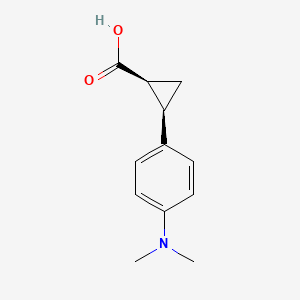 (1S,2R)-2-(4-(Dimethylamino)phenyl)cyclopropane-1-carboxylic acid