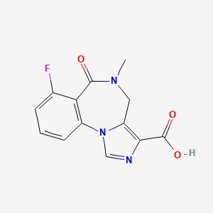 7-Fluoro-5-methyl-6-oxo-5,6-dihydro-4H-benzo[f]imidazo[1,5-a][1,4]diazepine-3-carboxylic acid