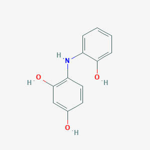 molecular formula C12H11NO3 B12945376 4-((2-Hydroxyphenyl)amino)benzene-1,3-diol 