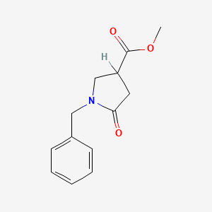 molecular formula C13H15NO3 B1294541 1-苄基-5-氧代吡咯烷-3-羧酸甲酯 CAS No. 51535-00-3