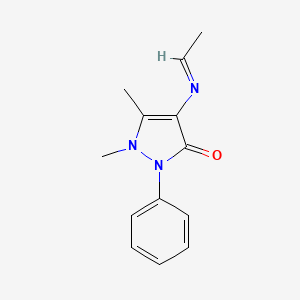 (E)-4-(Ethylideneamino)-1,5-dimethyl-2-phenyl-1,2-dihydro-3H-pyrazol-3-one