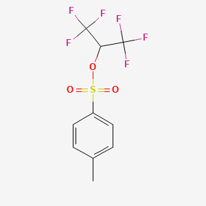 molecular formula C10H8F6O3S B1294542 2-丙醇，1,1,1,3,3,3-六氟，4-甲苯磺酸酯 CAS No. 67674-48-0