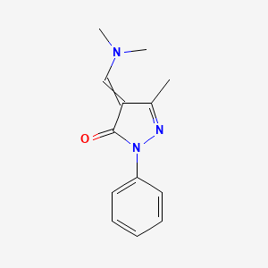 molecular formula C13H15N3O B1294543 4-(Dimethylaminomethylidene)-5-methyl-2-phenylpyrazol-3-one 