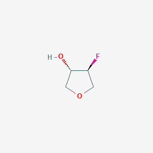 molecular formula C4H7FO2 B12945434 (3S,4S)-4-fluorotetrahydrofuran-3-ol 