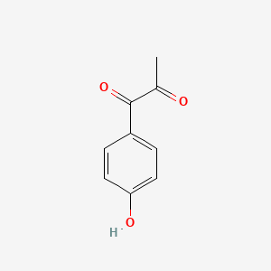 molecular formula C9H8O3 B12945436 1-(4-Hydroxyphenyl)propane-1,2-dione CAS No. 10087-36-2