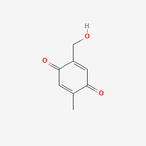 B1294547 p-Benzoquinone, 2-(hydroxymethyl)-5-methyl- CAS No. 40870-52-8