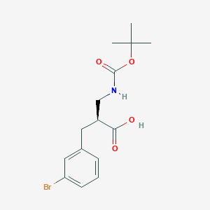 molecular formula C15H20BrNO4 B12945483 (S)-2-(3-Bromobenzyl)-3-((tert-butoxycarbonyl)amino)propanoic acid 