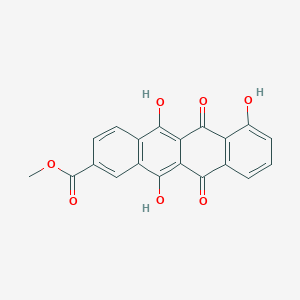 molecular formula C20H12O7 B12945486 Des-[(4-Amino-2,3,6-trideoxy-hexapyranosyl)oxy)-1-methyl] 2-Carboxylate Doxorubicin 