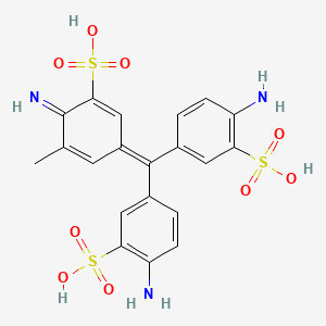 molecular formula C20H19N3O9S3 B12945502 Acidal fuchsine CAS No. 19379-19-2