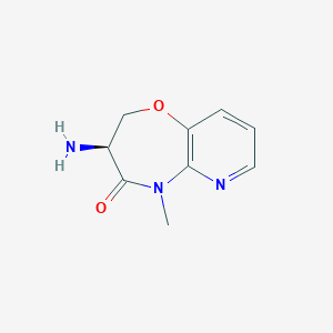 molecular formula C9H11N3O2 B12945512 (S)-3-Amino-5-methyl-2,3-dihydropyrido[3,2-b][1,4]oxazepin-4(5H)-one 