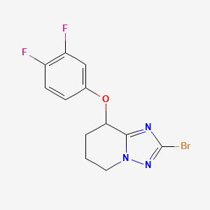 2-Bromo-8-(3,4-difluorophenoxy)-5,6,7,8-tetrahydro-[1,2,4]triazolo[1,5-a]pyridine