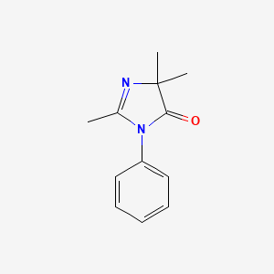 molecular formula C12H14N2O B12945534 2,5,5-Trimethyl-3-phenyl-3,5-dihydro-4H-imidazol-4-one CAS No. 61654-25-9