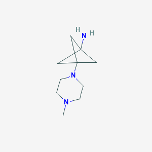 3-(4-Methylpiperazin-1-yl)bicyclo[1.1.1]pentan-1-amine