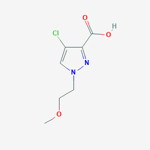 molecular formula C7H9ClN2O3 B12945548 4-Chloro-1-(2-methoxyethyl)-1H-pyrazole-3-carboxylic acid 