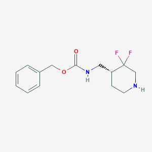 Benzyl (R)-((3,3-difluoropiperidin-4-yl)methyl)carbamate