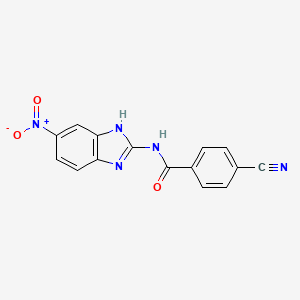 4-Cyano-N-(6-nitro-1H-benzimidazol-2-yl)benzamide