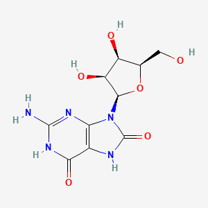 2-Amino-9-((2R,3S,4R,5R)-3,4-dihydroxy-5-(hydroxymethyl)tetrahydrofuran-2-yl)-3H-purine-6,8(7H,9H)-dione