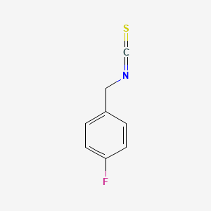 molecular formula C8H6FNS B1294561 4-氟苄异硫氰酸酯 CAS No. 2740-88-7