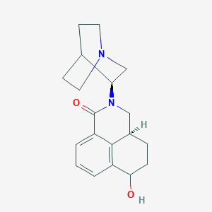 molecular formula C19H24N2O2 B12945637 (3aS)-6-Hydroxy-2-((S)-quinuclidin-3-yl)-2,3,3a,4,5,6-hexahydro-1H-benzo[de]isoquinolin-1-one 