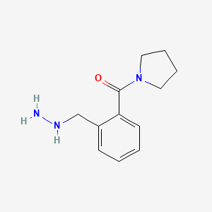 (2-(Hydrazinylmethyl)phenyl)(pyrrolidin-1-yl)methanone