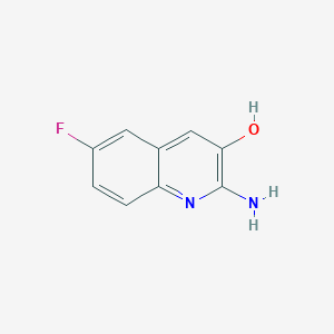 2-Amino-6-fluoroquinolin-3-ol