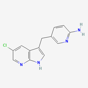 5-((5-Chloro-1H-pyrrolo[2,3-b]pyridin-3-yl)methyl)pyridin-2-amine