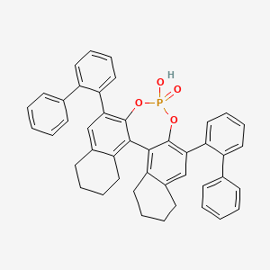 molecular formula C44H37O4P B12945743 13-hydroxy-10,16-bis(2-phenylphenyl)-12,14-dioxa-13λ5-phosphapentacyclo[13.8.0.02,11.03,8.018,23]tricosa-1(23),2,8,10,15,17-hexaene 13-oxide 